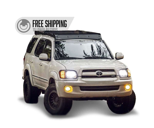 Prinsu Toyota Sequoia Prinsu Roof Rack | 2001-2007 - Light Bar Cutout