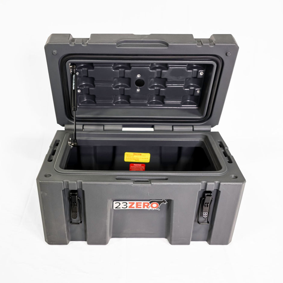 23 Zero 50L Overland Gear Box - Heavy-Duty Waterproof Storage (Gray)