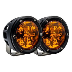 Rigid  360-Series 4 Inch Spot with Amber PRO Lens | Pair