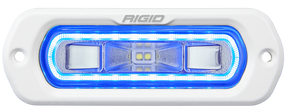 Rigid SR-L Series Marine Spreader Pod Flush Mount White W/Blue Halo 51201