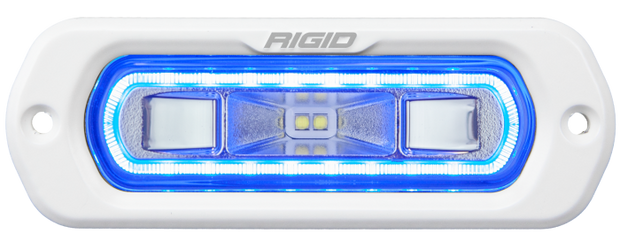 Rigid SR-L Series Marine Spreader Pod Flush Mount White W/Blue Halo 51201