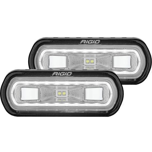 Rigid SR-L Series Off-Road Spreader Pod White Halo (Pair)