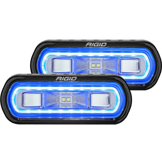 Rigid SR-L Series Off-Road Spreader Pod Blue Halo (Pair)