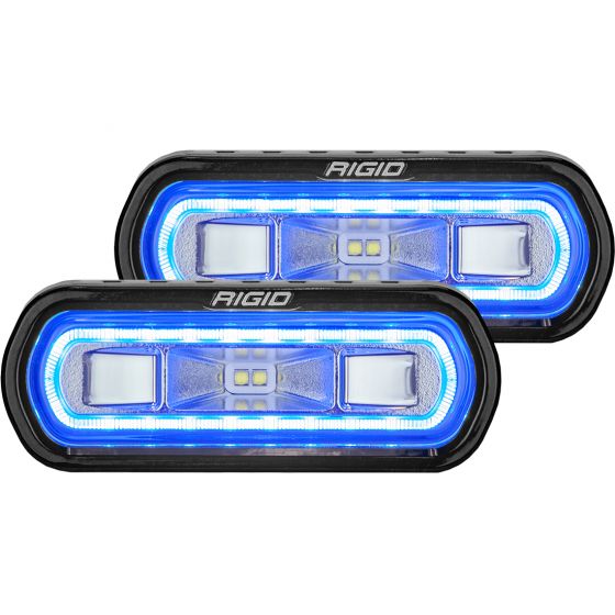 Rigid SR-L Series Off-Road Spreader Pod Blue Halo (Pair) 53121