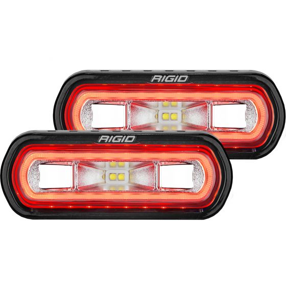 Rigid SR-L Series Off-Road Spreader Pod Red Halo (Pair) 53122