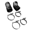 S&B Hot Side Boot Kit including heavy-duty black silicone boots and T-bolt clamps for 2003-2007 Ford 6.0L Powerstroke