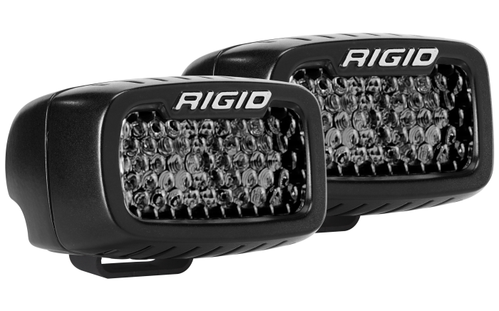 Rigid SR-M Series Pro Spot Diffused Midnight Surface Mount (Pair)