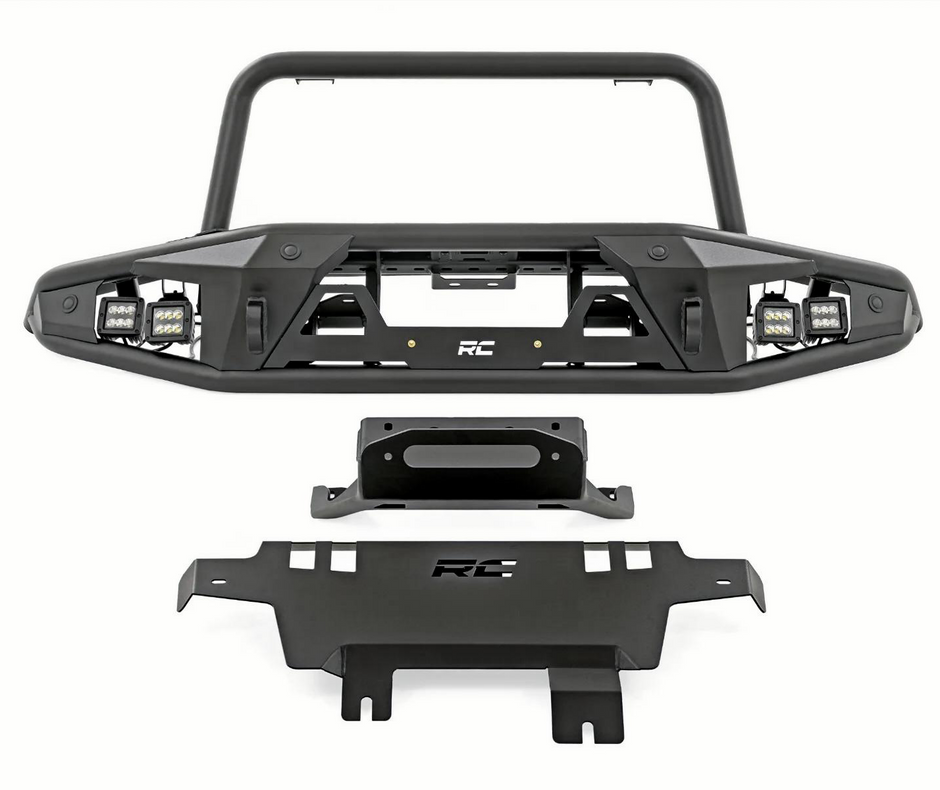 Rough Country Front Bumper Tubular | Ford Bronco (21-23) W/winch plate