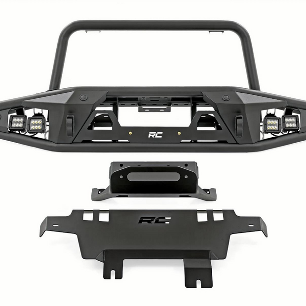 Rough Country Front Bumper Tubular | Ford Bronco (21-23) W/winch plate