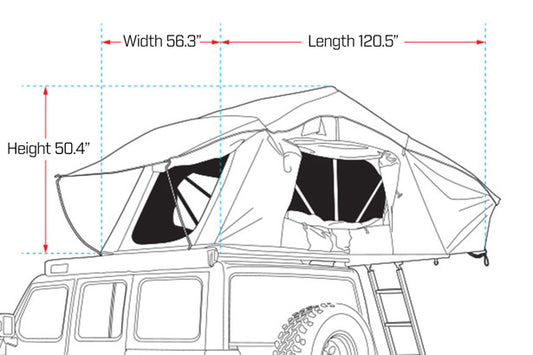 IRONMAN CROSS 1200 ROOFTOP TENT