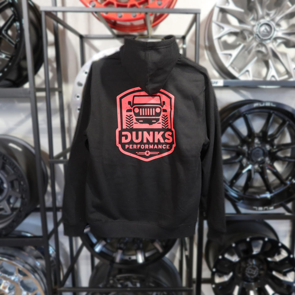 Dunks DP25 Red Jeep Black Hoodie