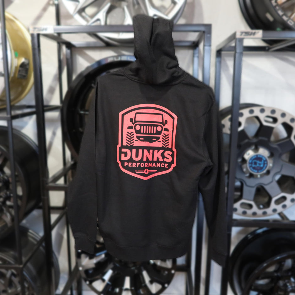 Dunks DP25 Red Jeep Black Hoodie