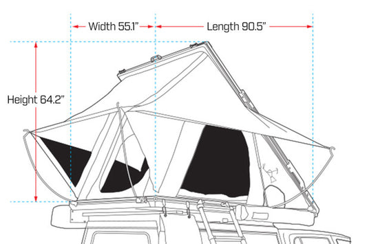 IRONMAN ORION 1400 ROOFTOP TENT