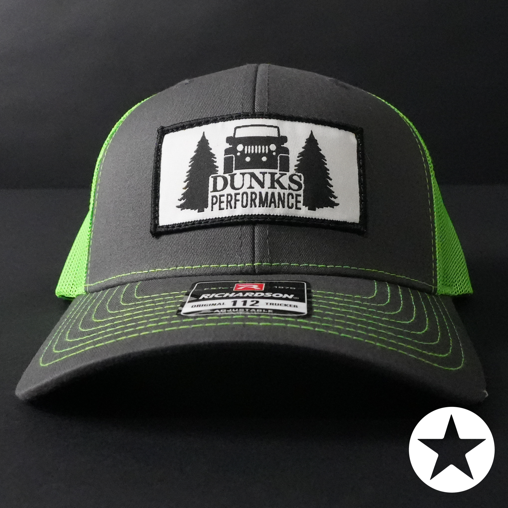Dunks Charcoal/Neon Green Trucker Hat