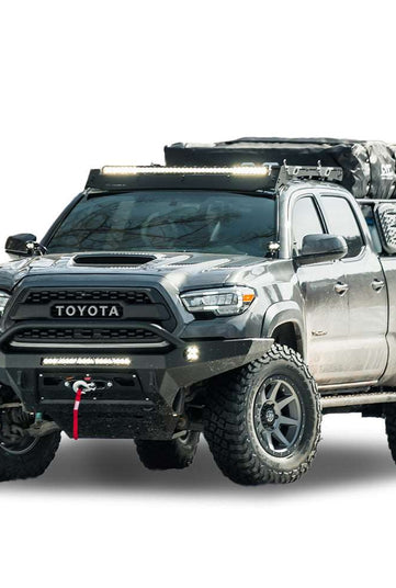 CBI Toyota Tacoma Baja Front Bumper | 2016-2023 - Steel - Powder Coated Black