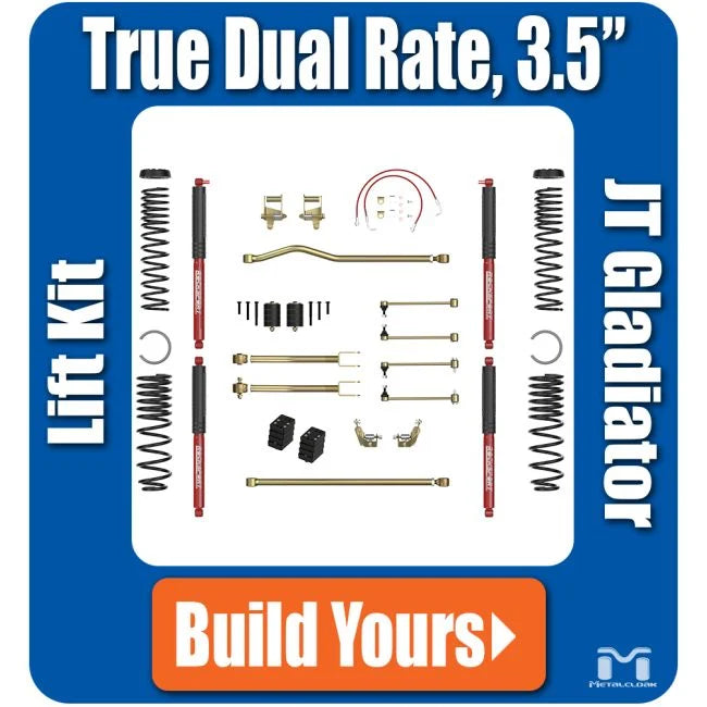 Metal Cloak Jeep JT Gladiator 3.5" True Dual Rate Lift Kit