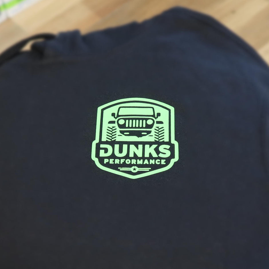 Dunks DP25 Green Jeep Black Hoodie