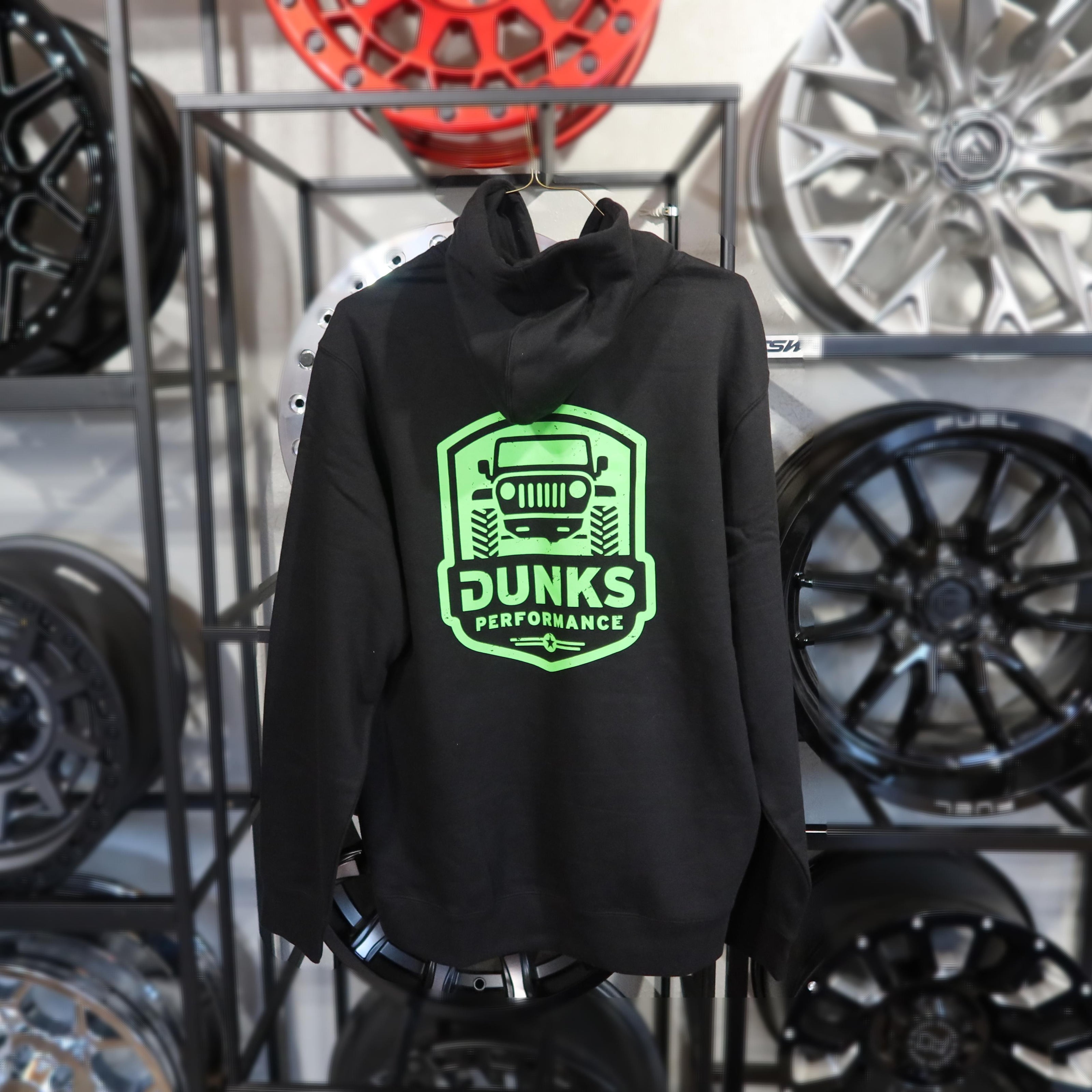 Dunks DP25 Green Jeep Black Hoodie
