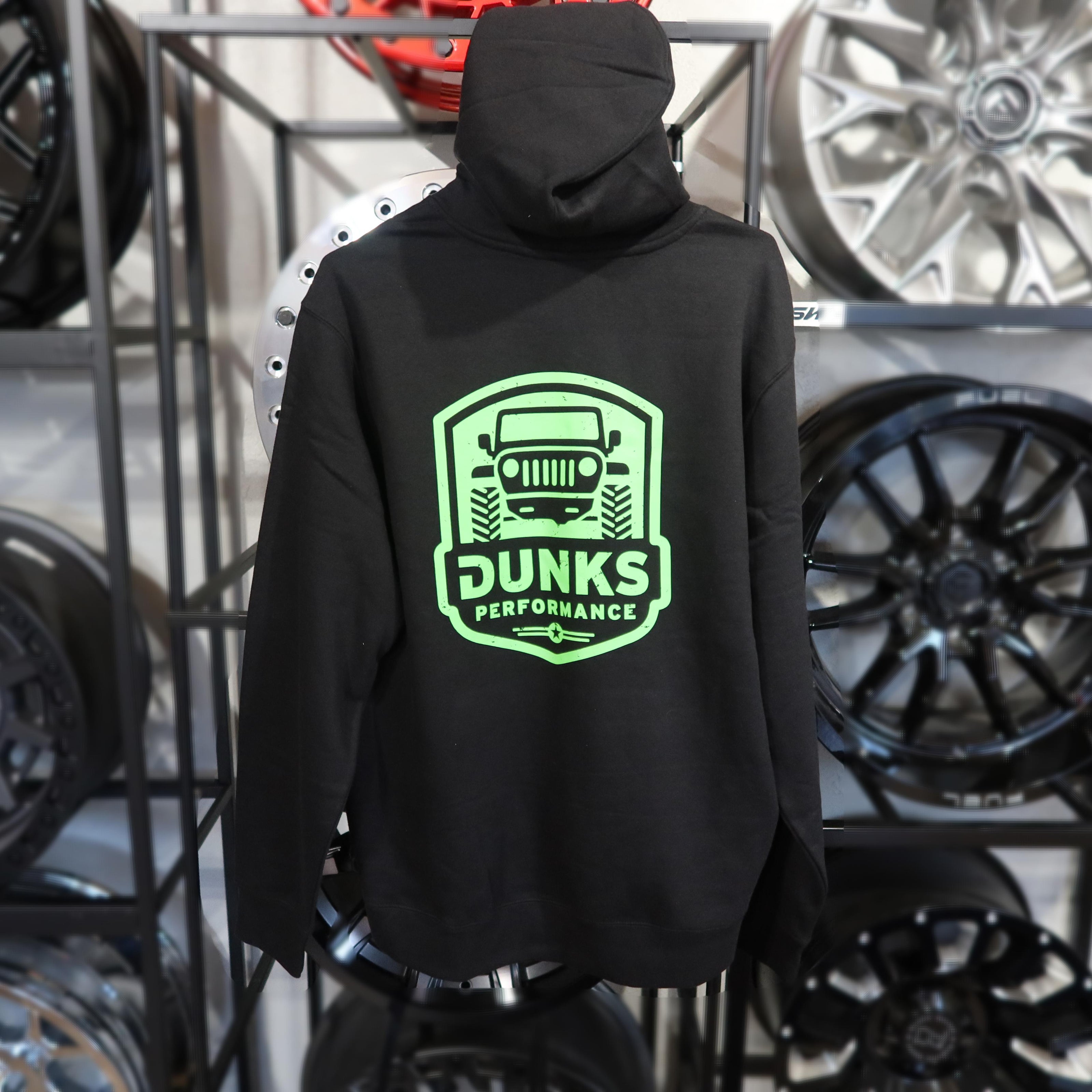Dunks DP25 Green Jeep Black Hoodie