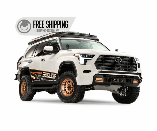 Prinsu Toyota Sequoia Prinsu Roof Rack | 2023 - Light Bar Cut Out