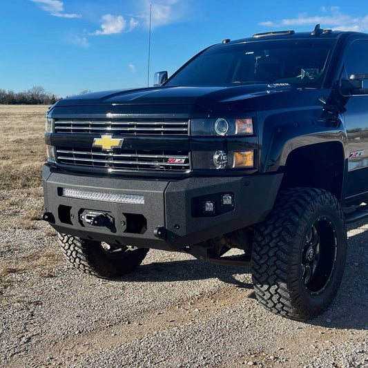 Chassis Unlimited 2015-2019 CHEVY SILVERADO 2500/3500 ATTITUDE FRONT WINCH BUMPER