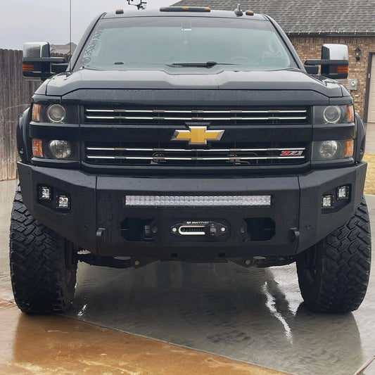 Chassis Unlimited 2015-2019 CHEVY SILVERADO 2500/3500 ATTITUDE FRONT WINCH BUMPER