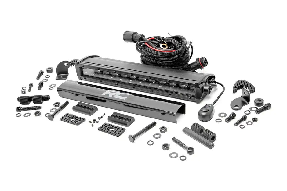Rough Country Black Series LED Light Bar 12 Inch | Single Row