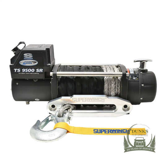 Superwinch Tiger Shark 9500SR 12V Synthetic Rope Winch