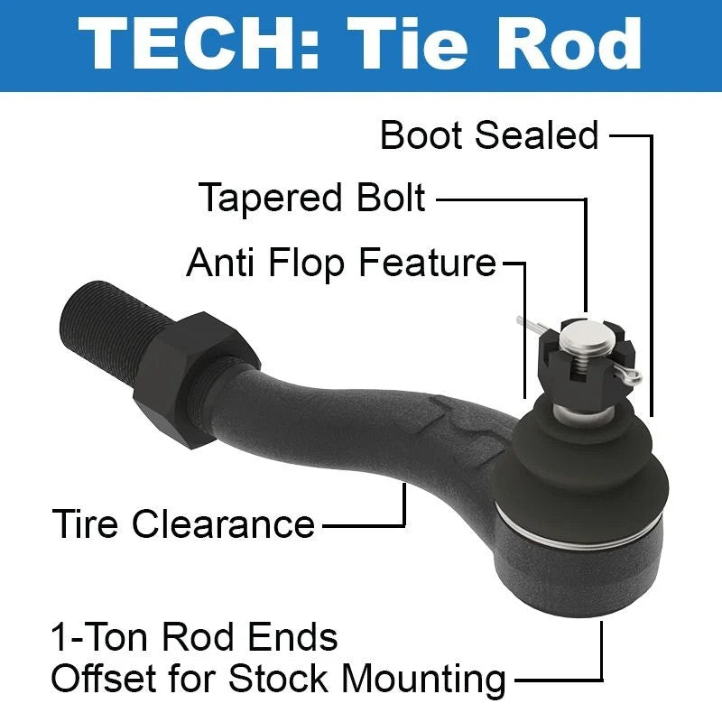 MetalCloak Chromoly Dog-Legged Tie Rod | Jeep JK Wrangler | 7222