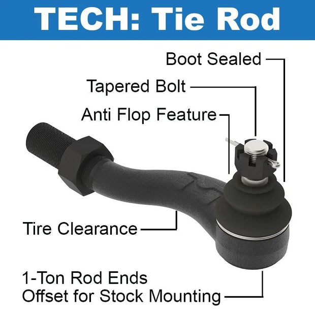 MetalCloak Chromoly Dog-Legged Tie Rod | Jeep JK Wrangler | 7222